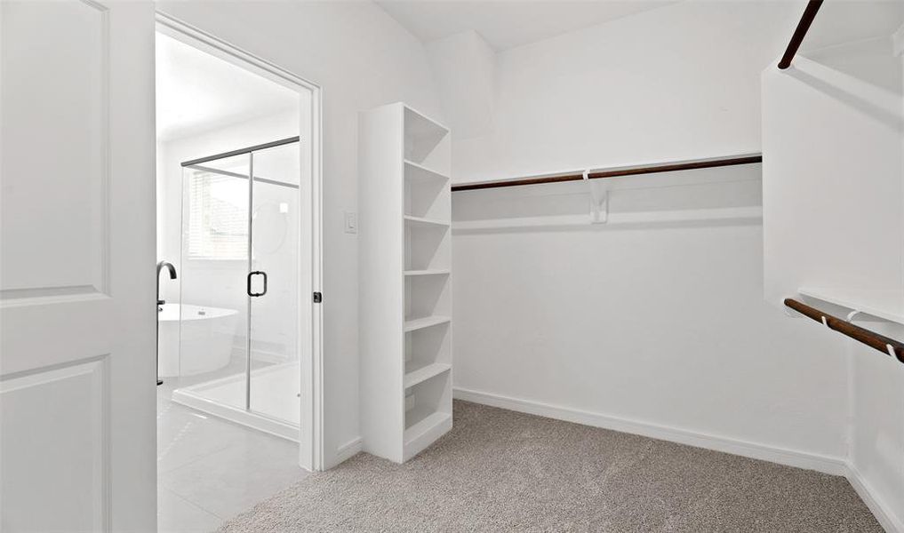 Huge primary walk-in closet