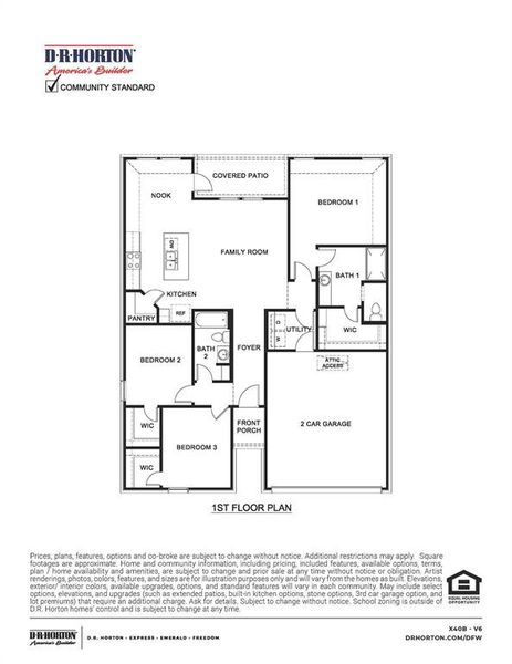 New construction Single-Family house 1407 Bentspur Drive, Denton, TX 76207 X40B Bellvue- photo