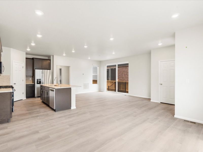 The Telluride floorplan interior image taken at a Meritage Homes community in Aurora, CO.