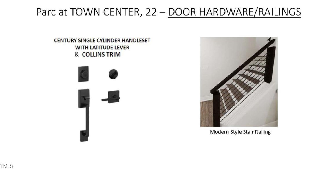 #PTC 22 - Selections Railings and Door H