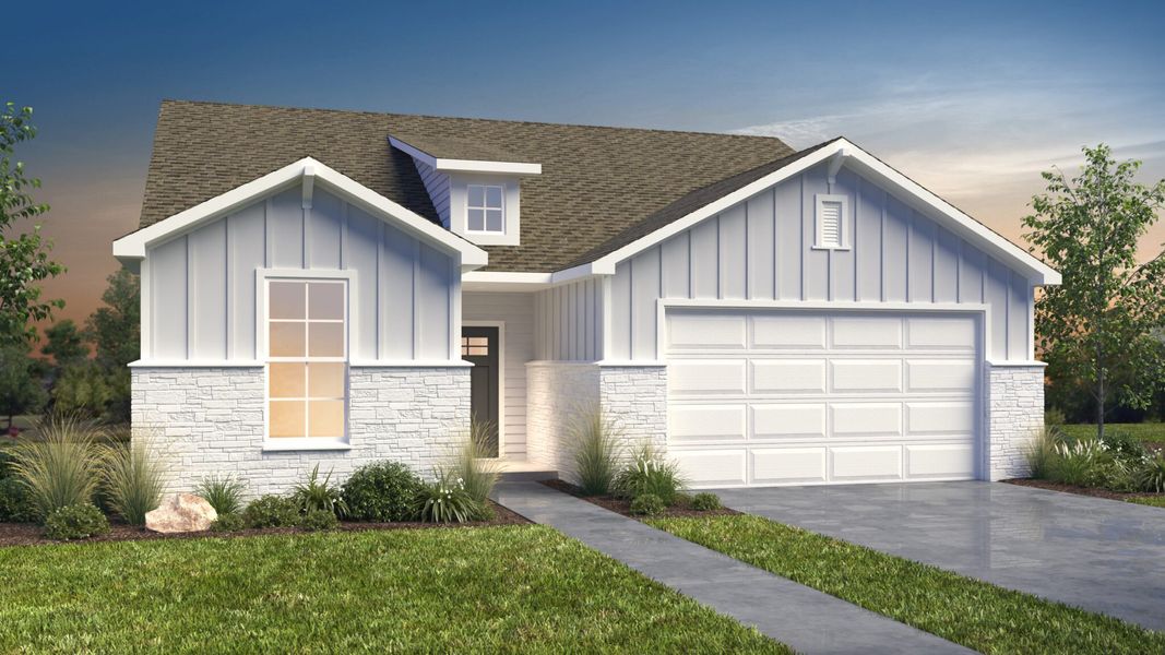 New construction Single-Family house The Country View, 1607 Barlett Square, New Braunfels, TX 78130 - photo