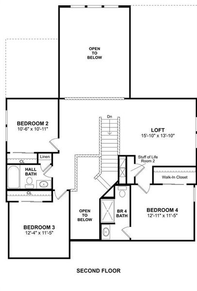 The Omaha floor plan by K. Hovnanian Homes. 2nd Floor Shown. *Prices, plans, dimensions, features, specifications, materials, and availability of homes or communities are subject to change without notice or obligation.