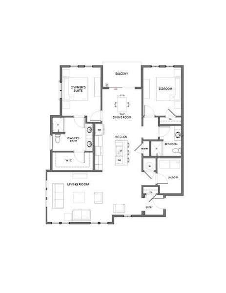 Morning sun with 2 walls of windows! Top Floor Corner Home Facing Northeast. Hightower Plan