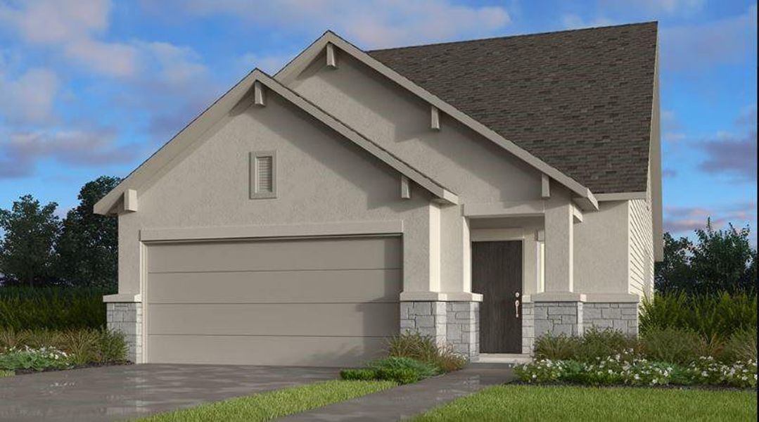 New construction Single-Family house 205 Unakite Trl, Liberty Hill, TX 78642 Harmony 2- photo