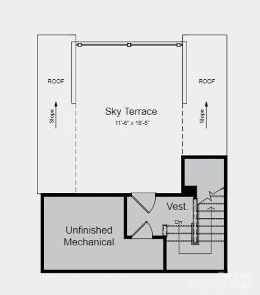Structural options include: linear fireplace, storage at second floor, full bath on first floor, shower ledge in owner's bath, sky terrace.