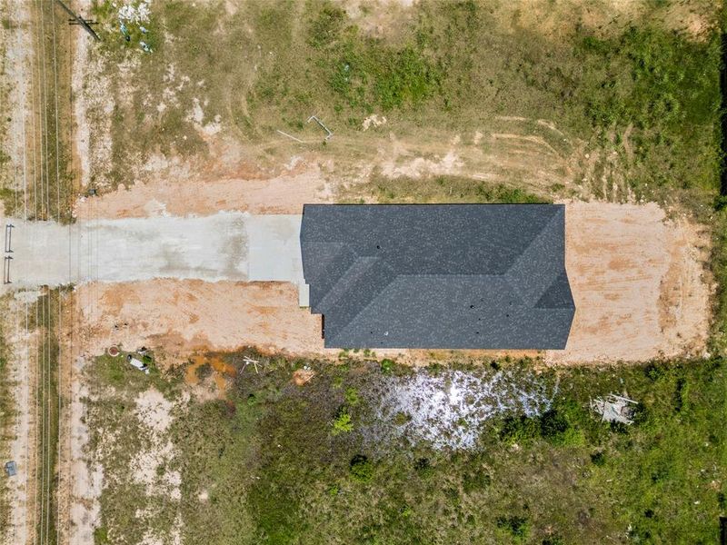 Aerial of house and lot