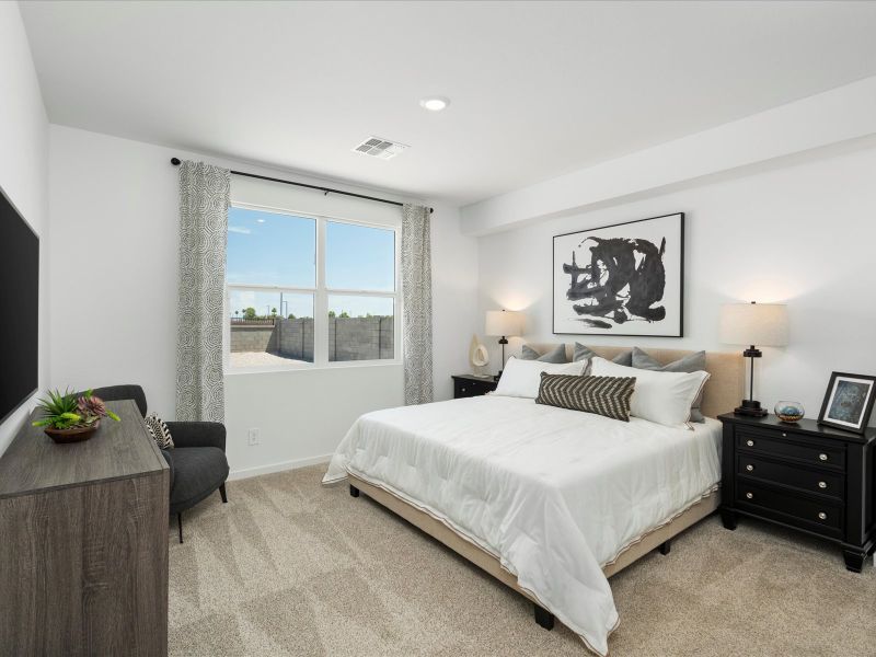 Bedroom in Cedar Floorplan at Silva Farms