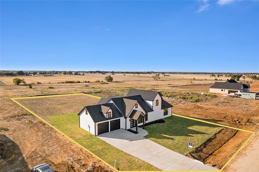 Bird's eye view with a rural view