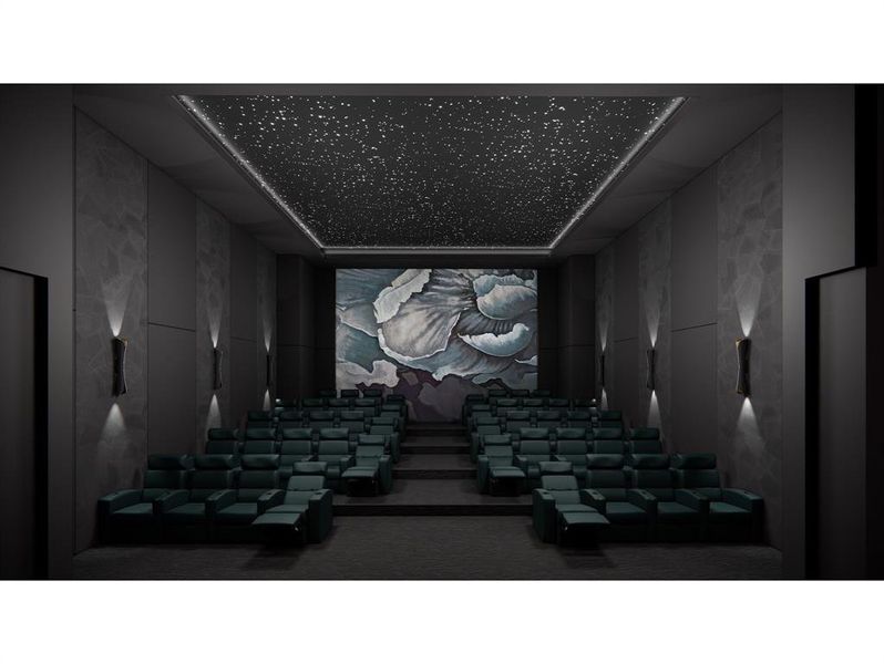 Enjoy cinematic experiences in comfort at our 40-seat movie theatre
