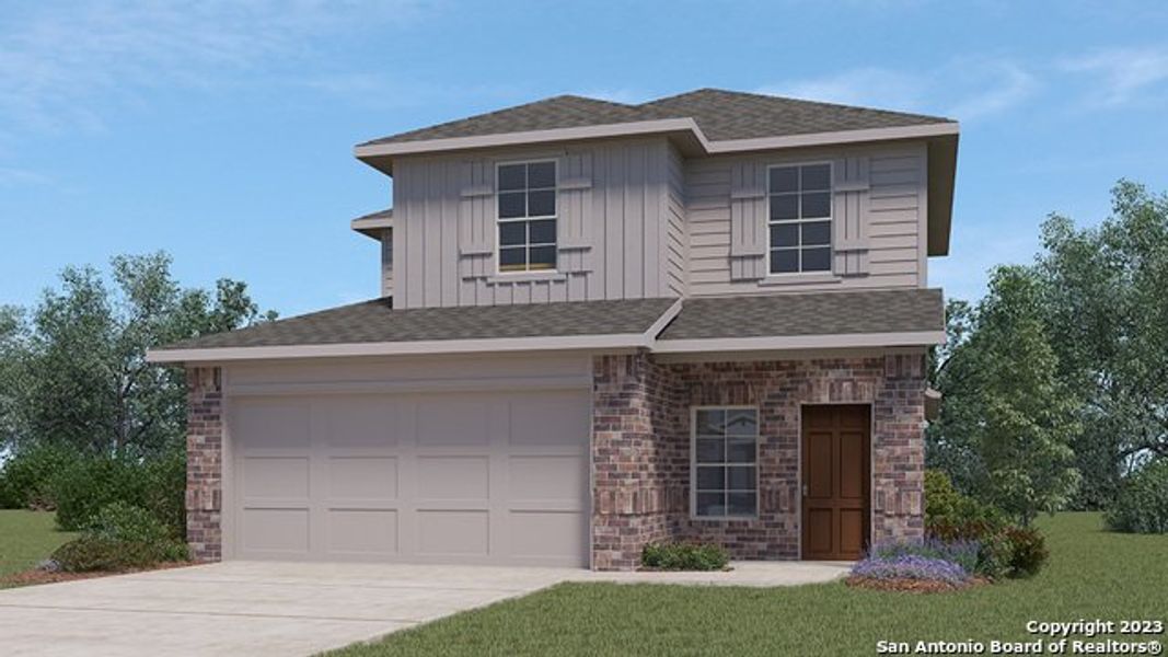 New construction Single-Family house 7207 Salado Creek Pkwy, San Antonio, TX 78223 The Hanna- photo