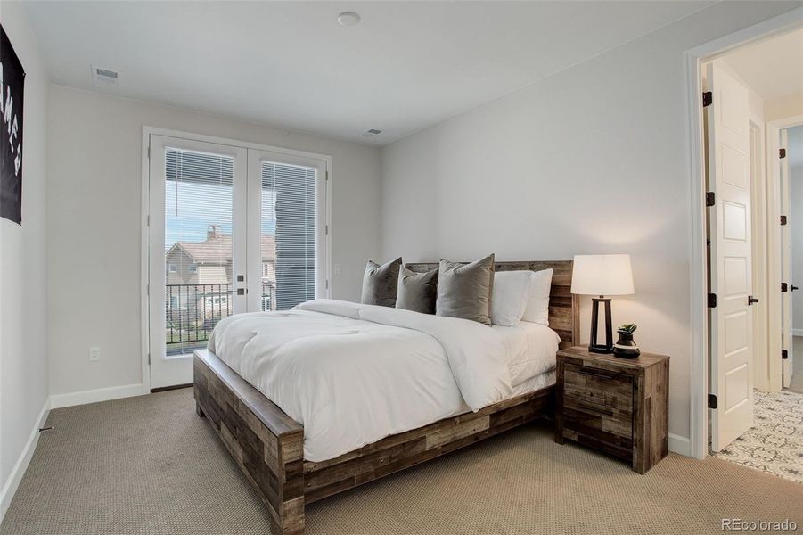 Bedroom 4: Upper level, with jack and jill bath