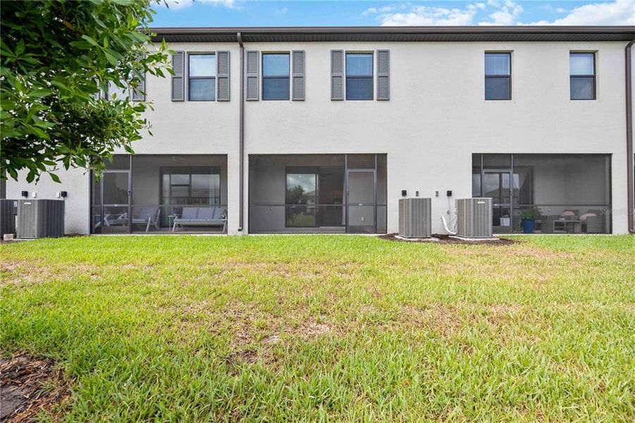 Rear of the townhouse