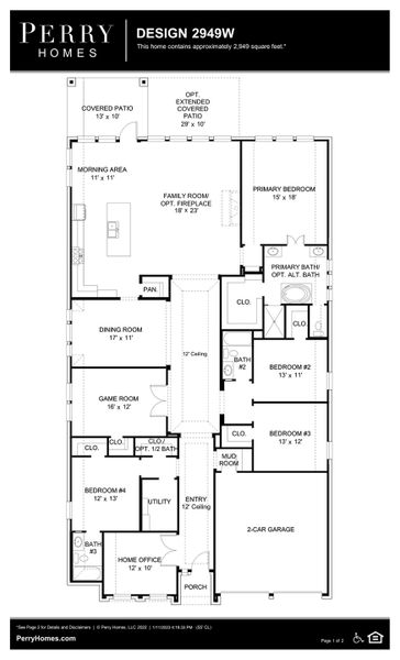 Floor Plan for 2949W