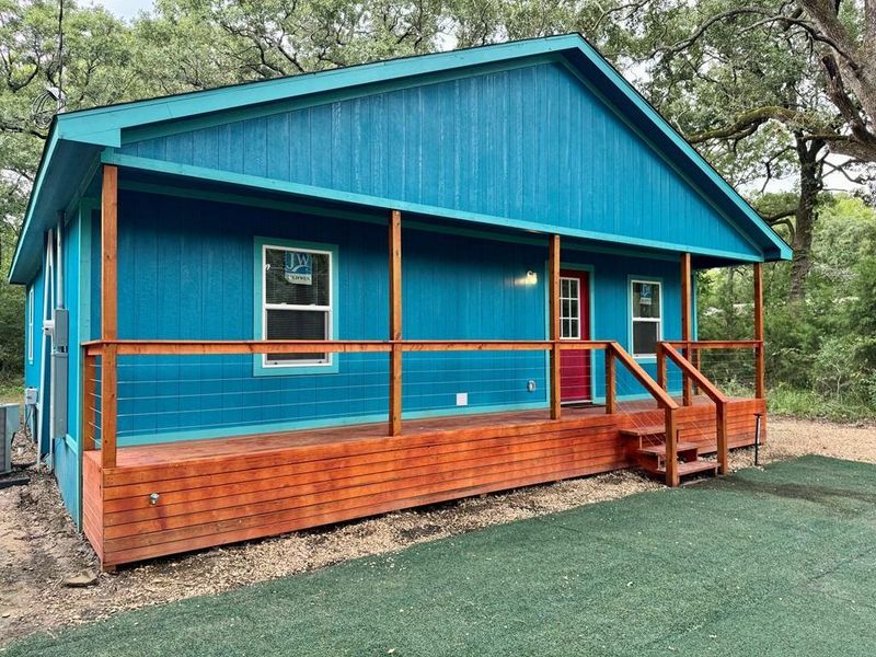 View of front of property with a porch