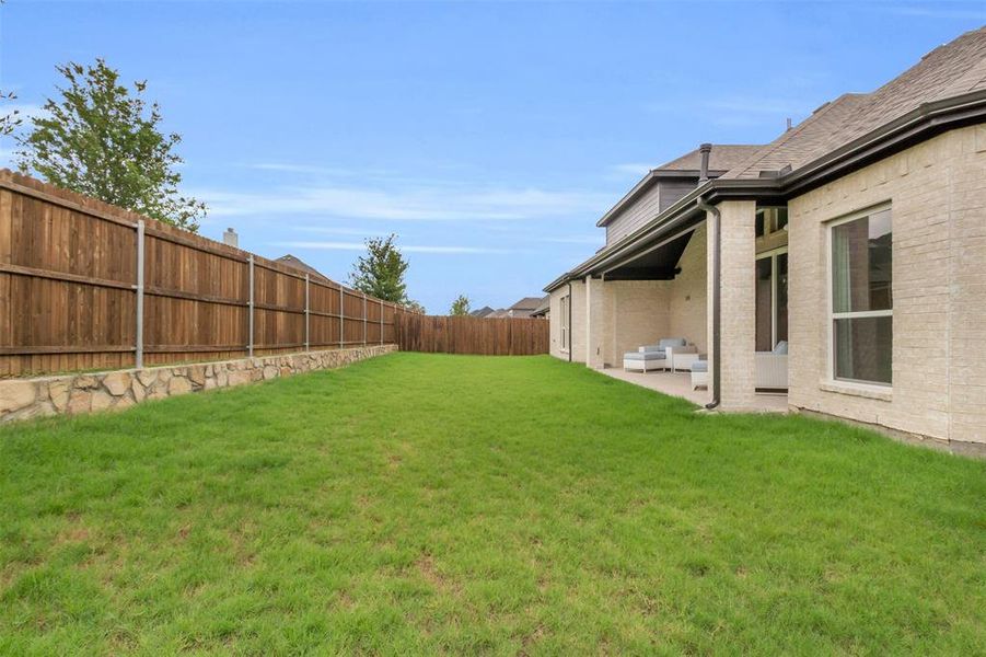 View of yard featuring a patio area