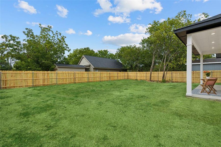 backyard with a patio area