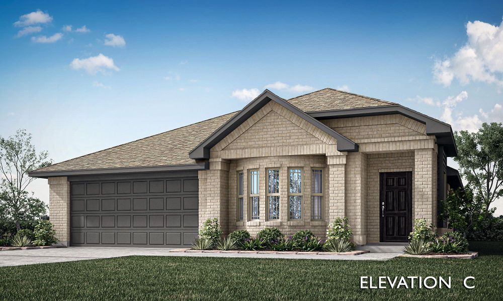 Elevation C. Willow New Home in Kaufman, TX