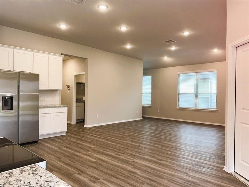 Wide open concept- this view from your great room into your kitchen is phenomenal!