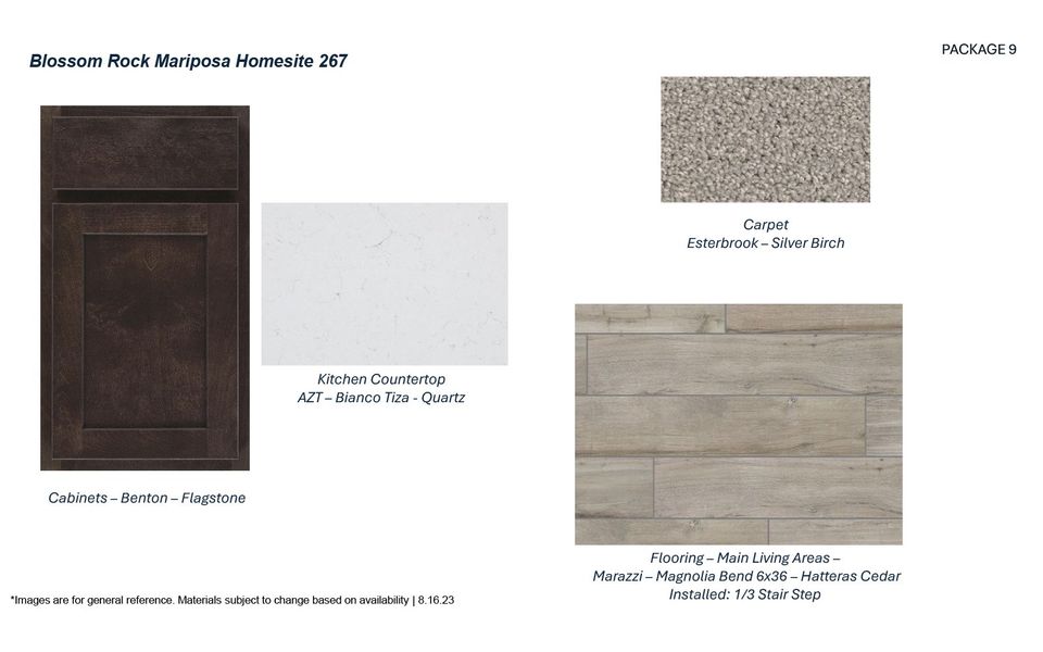 Mariposa Homesite 267 Design Selections