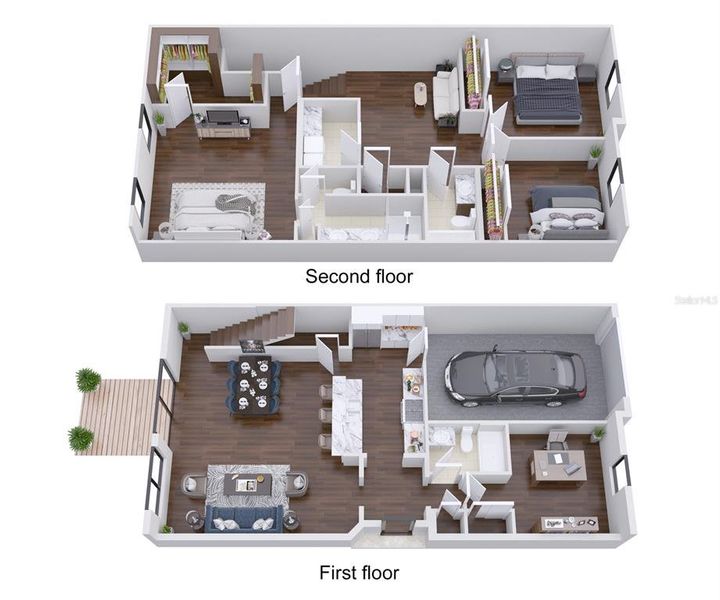 Sample Estero 3-D Floor Plan