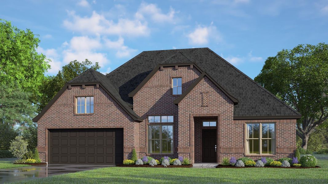 Elevation C | Concept 2464 at Lovers Landing in Forney, TX by Landsea Homes