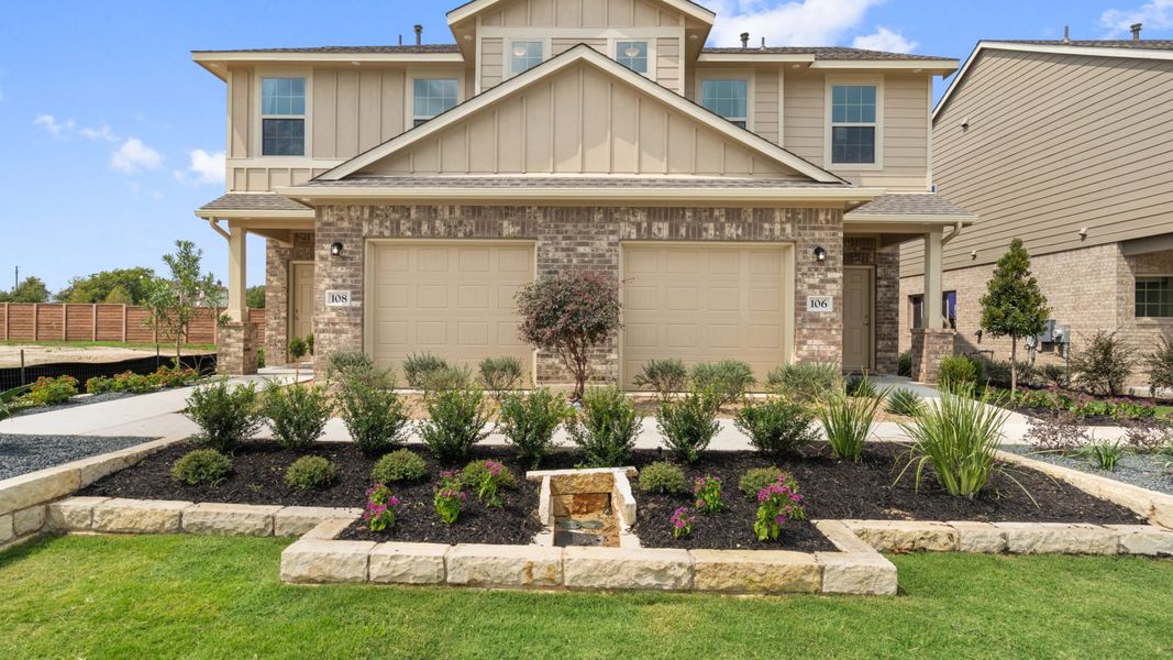 New construction Townhouse house The Shasta, 100 Furlong Drive, Georgetown, TX 78626 - photo