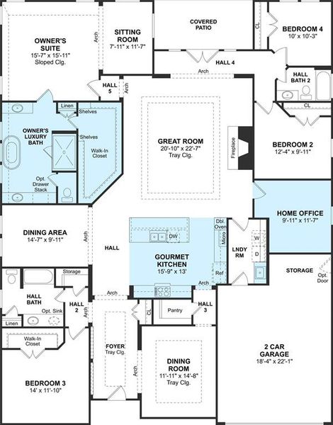 The Margaret floor plan by K. Hovnanian Homes. 1st Floor shown. *Prices, plans, dimensions, features, specifications, materials, and availability of homes or communities are subject to change without notice or obligation.