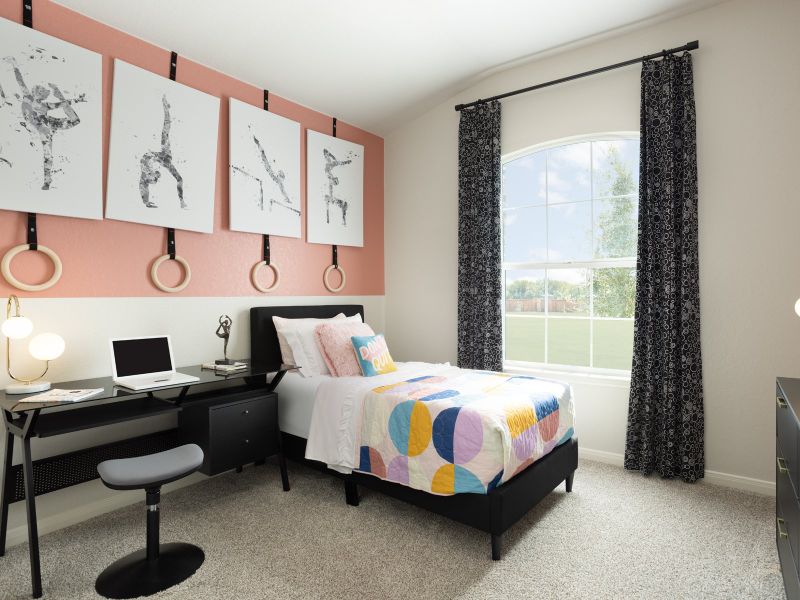 Spacious secondary bedrooms are perfect for the kids.
