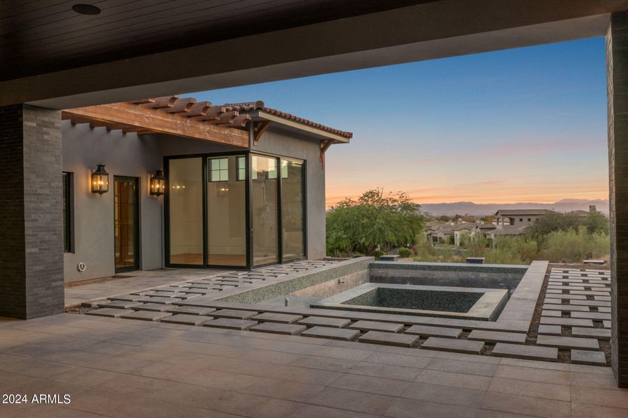 Glass walled exercise room