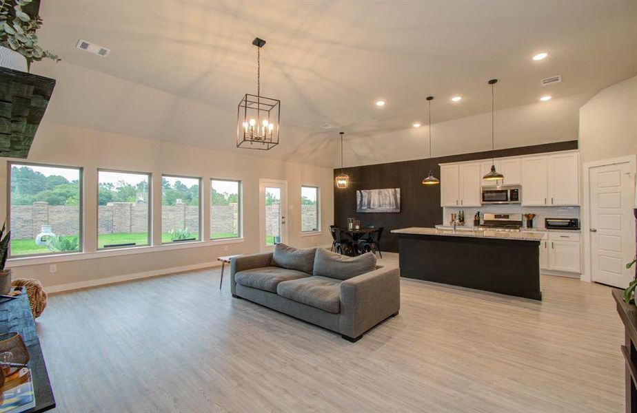 Open Concept -- Kitchen / Dining / Family Room