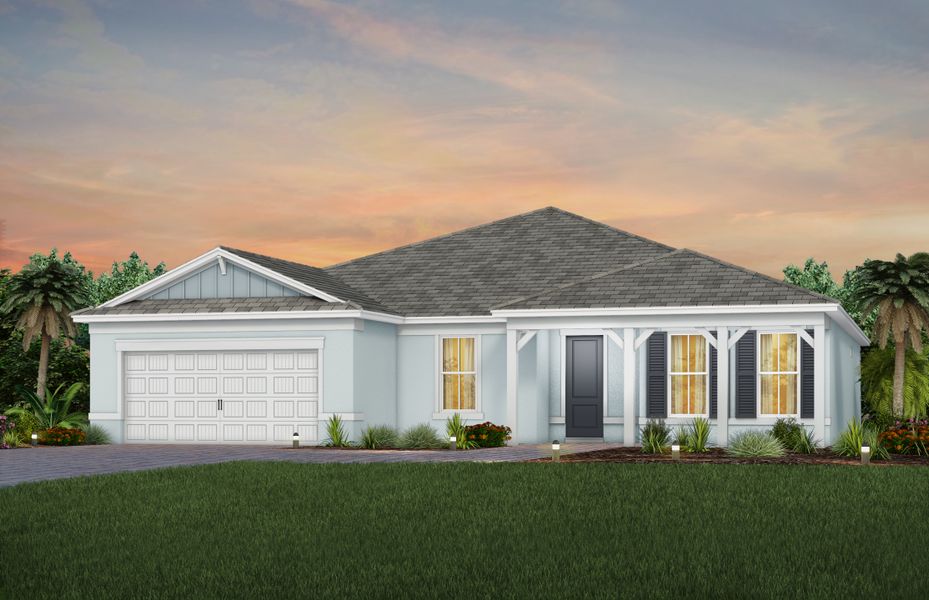 New construction Single-Family house Stardom, 12790 Southwest Cattleya Lane, Port St. Lucie, FL 34987 - photo