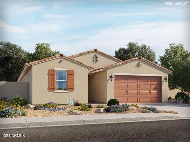 New construction Single-Family house 2639 E Rosario Mission Drive, Casa Grande, AZ 85194 Lark- photo