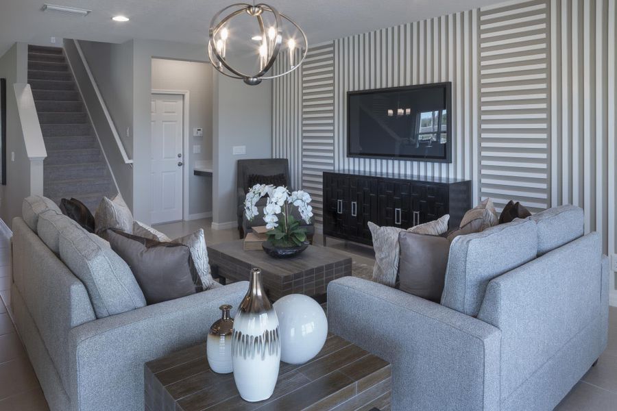 Family Room | Wilshire | New Homes in Orlando, Florida | Landsea Homes