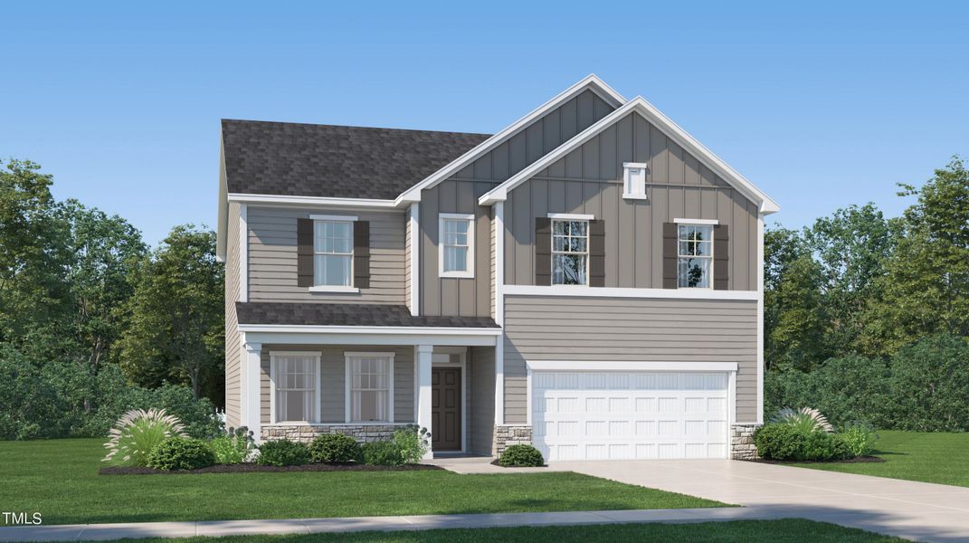 New construction Single-Family house 160 Carolina Maple Drive, Unit 115, Franklinton, NC 27525 Leighton- photo