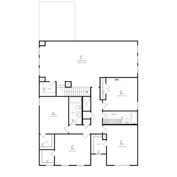 W/S #73289 / BG #3: 2nd Floor