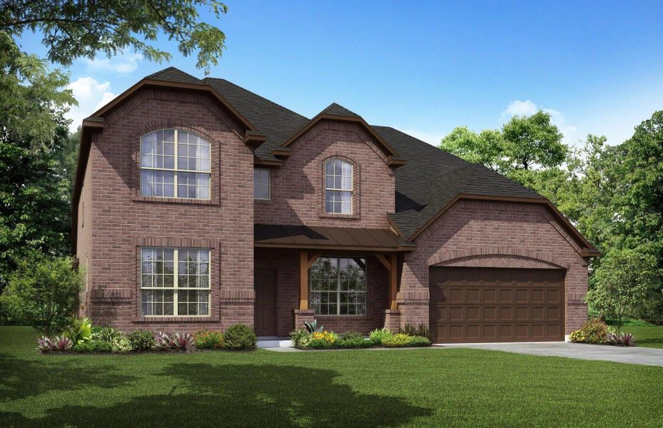Elevation B | Concept 3218 at Belle Meadows in Cleburne, TX by Landsea Homes
