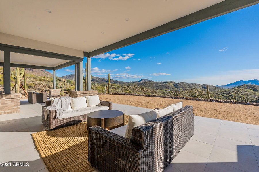 Patio and Gorgeous Desert