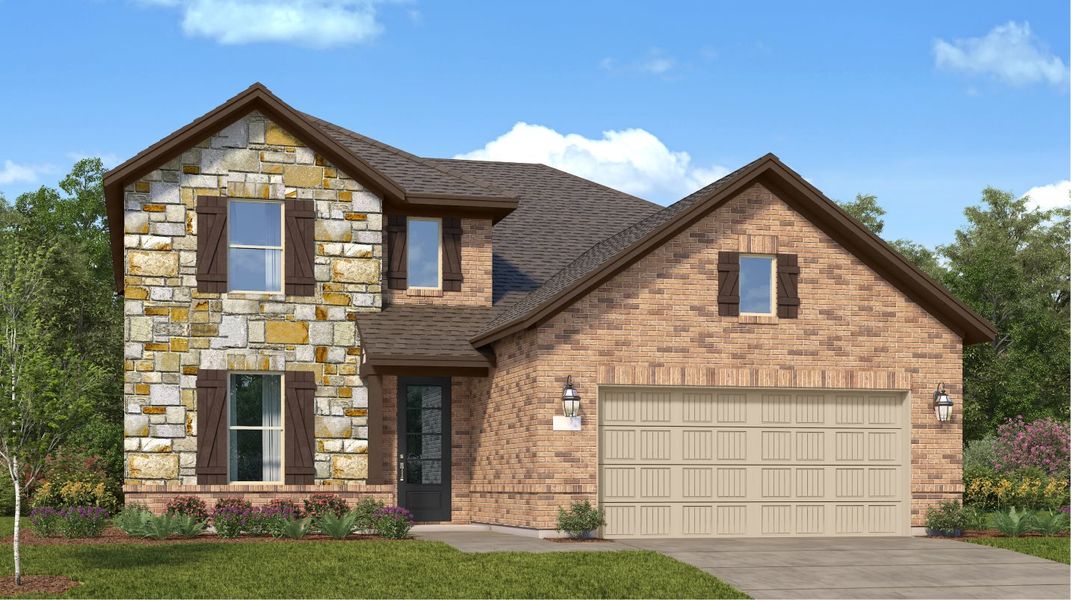 New construction Single-Family house 2015 Cottage Bridge Road, League City, TX 77573 Iris- photo