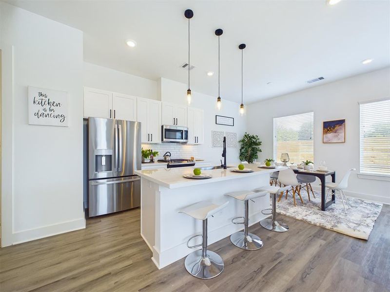 First Floor Kitchen Overlooking Living Area