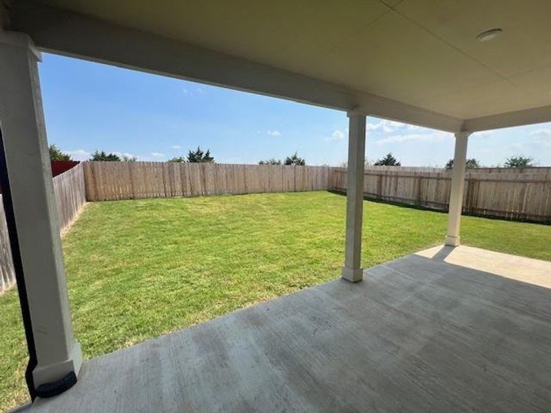 Oversized Covered Rear Patio