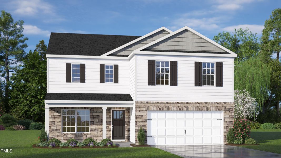 New construction Single-Family house 30 Tabacco Woods Drive, Youngsville, NC 27596 The Galen- photo