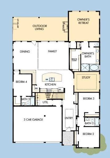 The success of a floorplan is the way you can move through it…You’ll be amazed at how well this home lives…We call it traffic patterns.