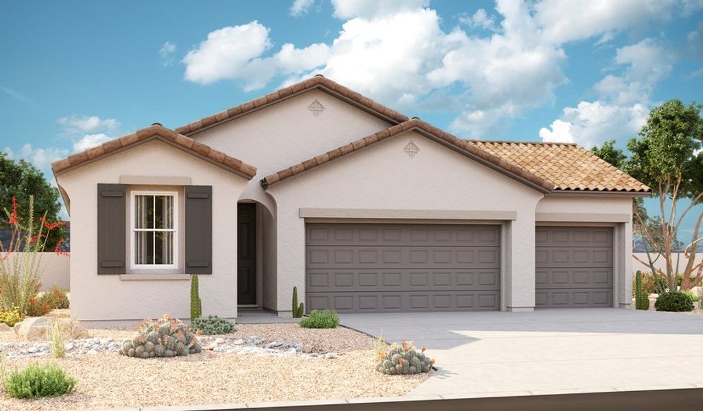 New construction Single-Family house 18583 W. Swayback Pass, Surprise, AZ 85387 Emerald- photo