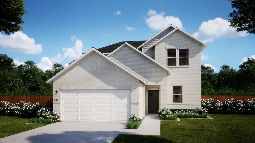 Elevation B | Turner | Topaz Collection – Freedom at Anthem in Kyle, TX by Landsea Homes