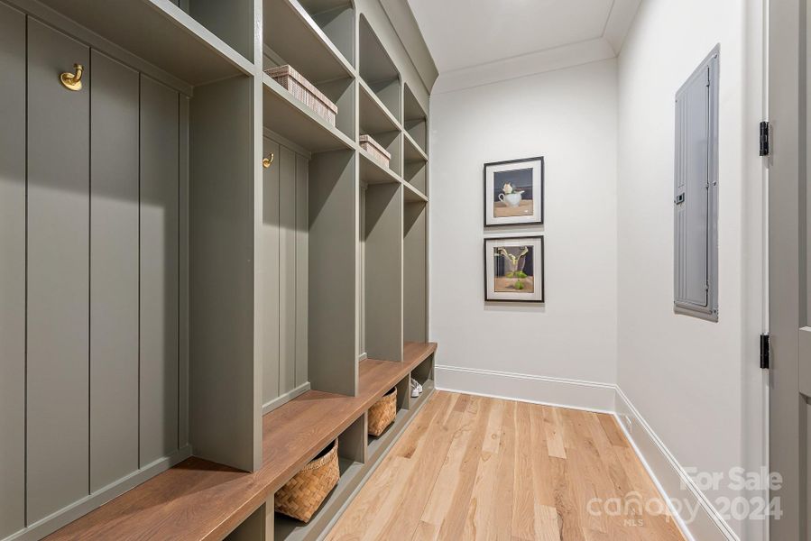 Mud room off of the garage entrance