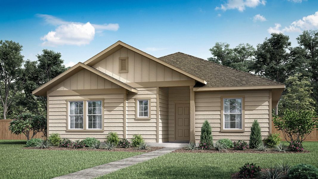 New construction Single-Family house Wharton, 140 Olympic Park Drive, Kyle, TX 78640 - photo