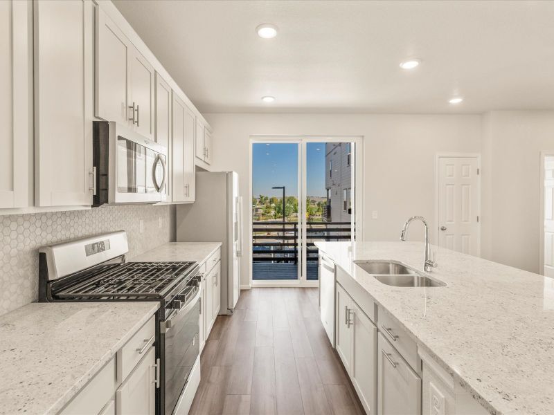 The Cameron floorplan interior image taken at a Meritage Homes community in Broomfield, CO.