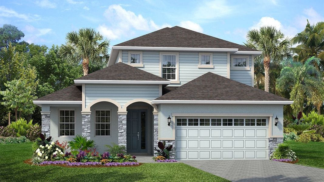 New construction Single-Family house Pensacola, 205 Manns Harbor Drive, Apollo Beach, FL 33572 - photo