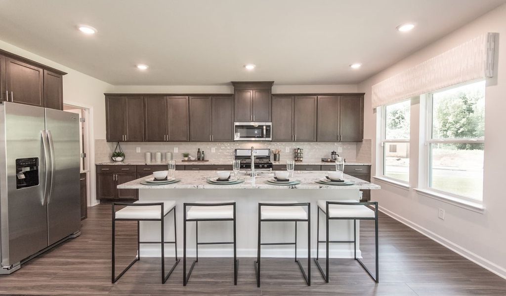 Cook and entertain at the versatile kitchen island.