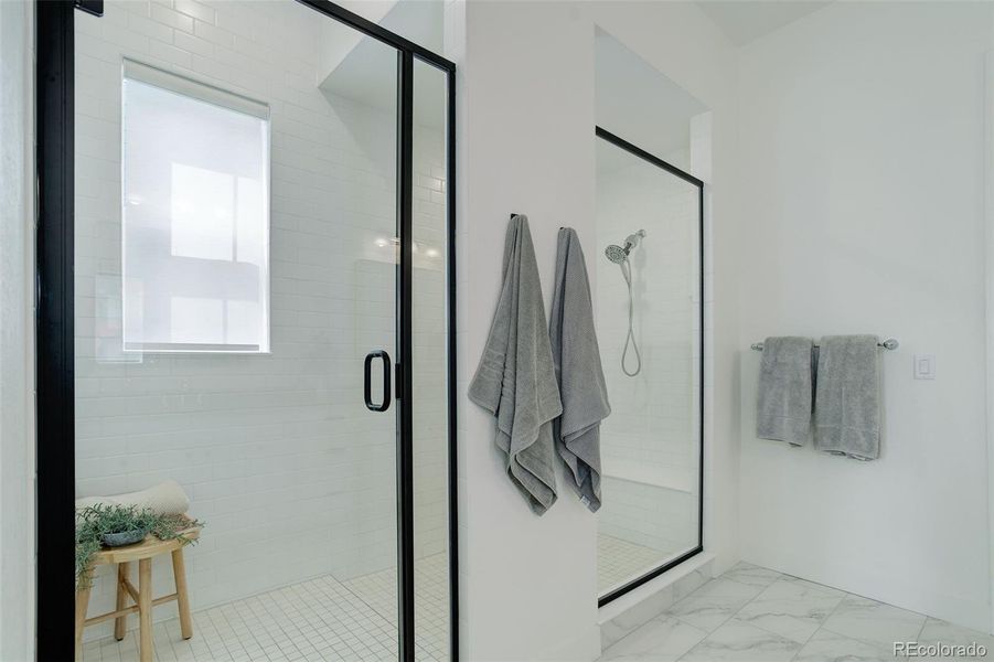 Primary Bathroom with extra large shower